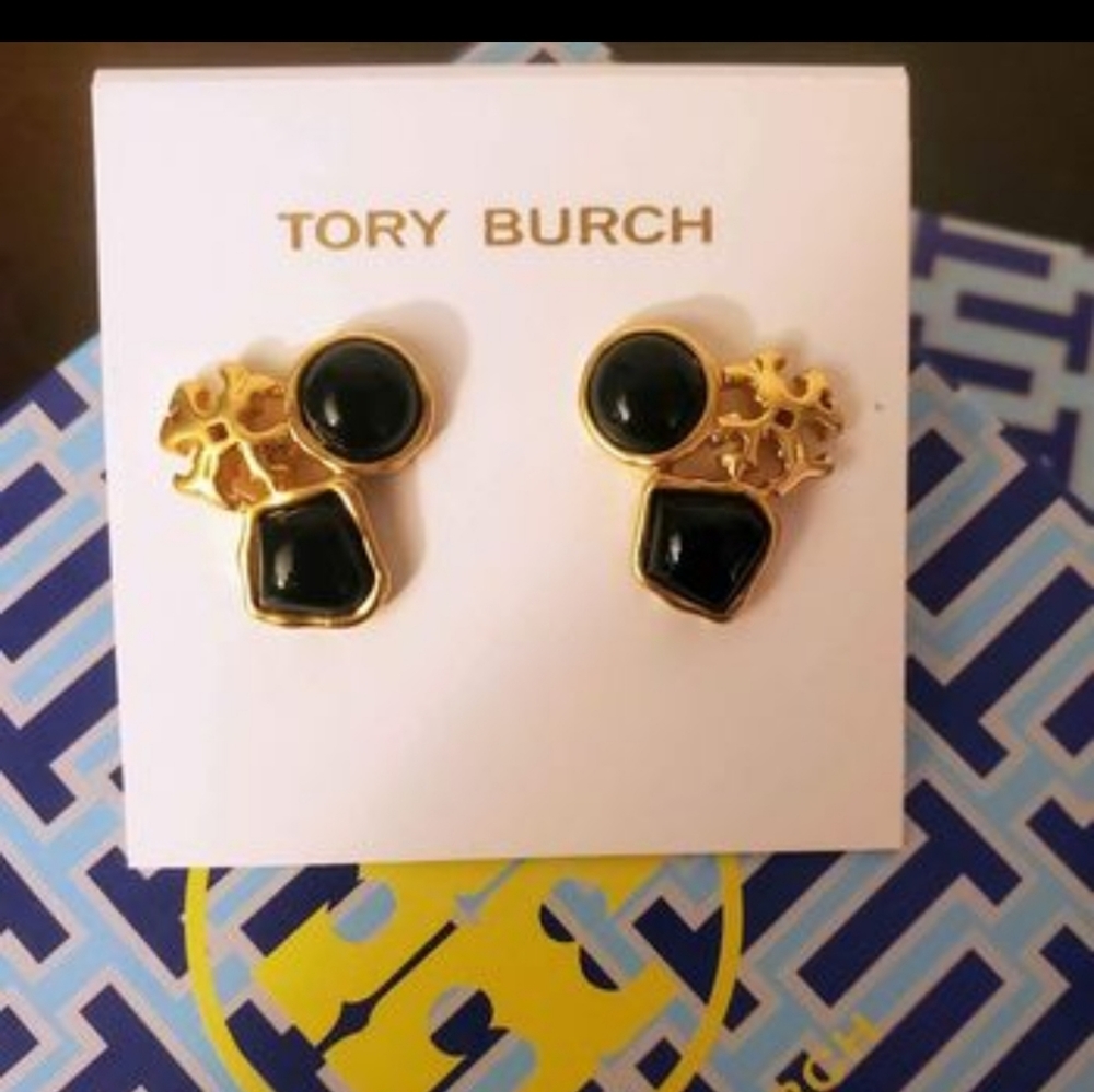 Gold Tory burch earrings